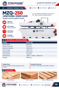STMDRAGON MZQ-250 Longitudinal Veneer Slicer