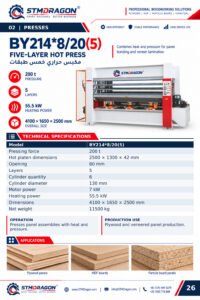 STMDRAGON BY214*8/20(5) Five-Layer Hot Press