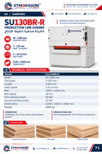 STMDRAGON SU130BR-R Production Line Sander